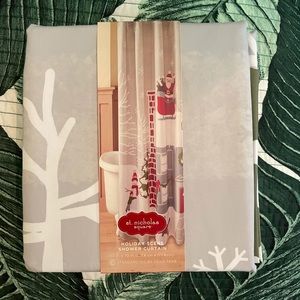 NW ST NICHOLS CHRTMS HOLIDAY SCENE SHOWER CURTAIN